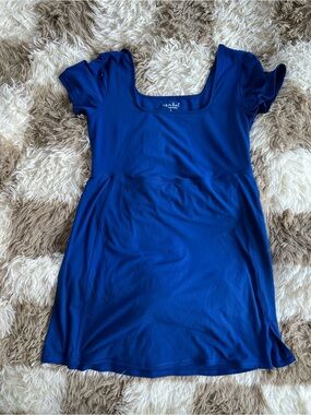 Isabel Royal Blue Scoop Neck Women’s maternity dress